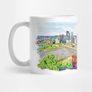 Pittsburgh Aerial View Mug